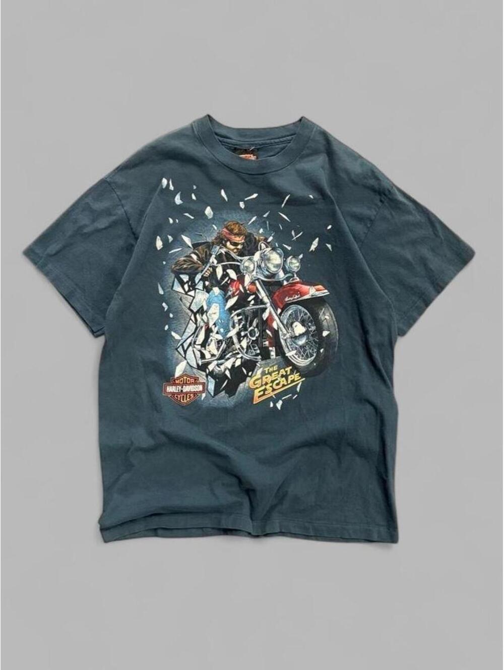 1995 Harley Davidson The Great Escape New York Tee